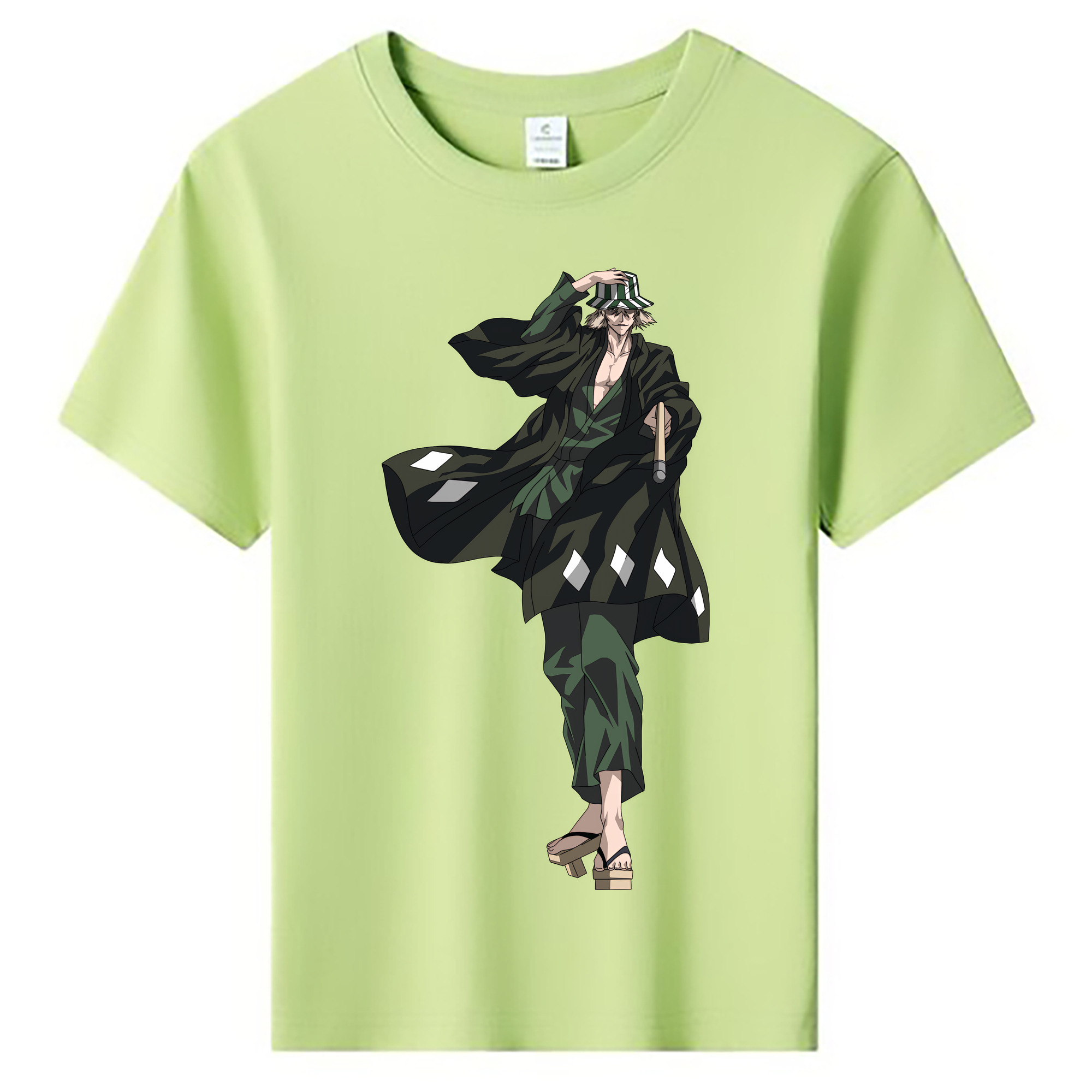 （画像用） "ブリーチ 浦原 喜助（うらはら きすけ） BLEACH Urahara Kisuke " 綿100％キッズTシャツ（フロントプリント）